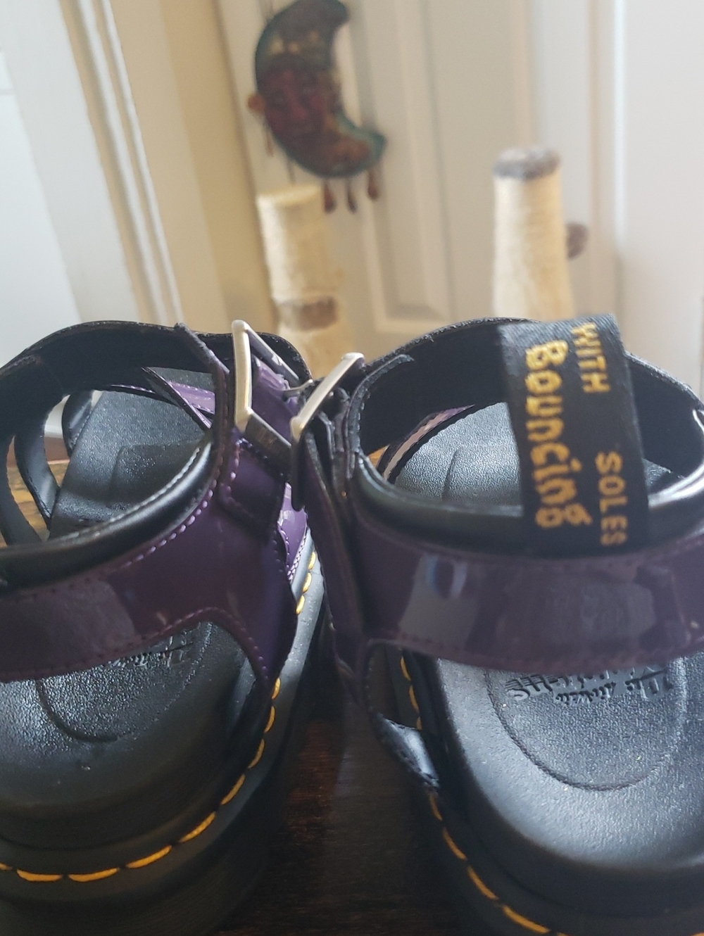Dr Martens Black Current Blaire Patent Leather Sandal Size 7 - Picture 10 of 10